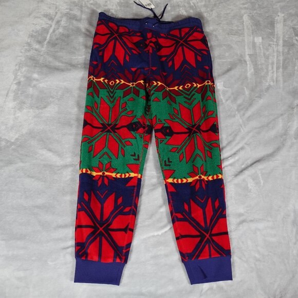 Polo Ralph Lauren Holiday Sun Valley Fleece Jogger Pants Mens L 28" Colorful NEW - Picture 1 of 13
